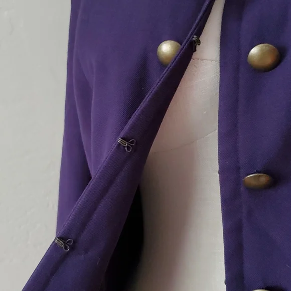 Purple military style blazer - Picture 2 of 4